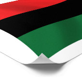Affiche de drapeau panafricain (UNIA) (Coin)