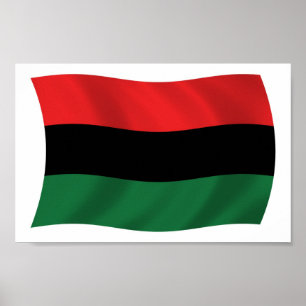 Affiche de drapeau panafricain (UNIA)