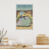 Affiche de Dublin Irlande Impression de voyage vin (Cuisine)