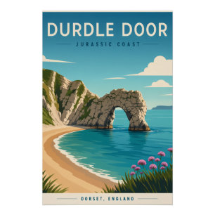 Affiche de Durdle Door sur la Côte Jurassique   Do