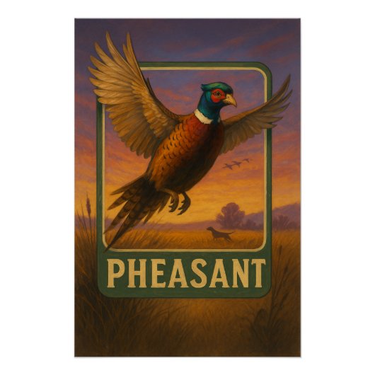 Affiche de faisan (Devant)