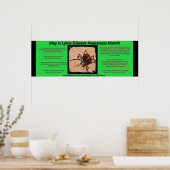 Affiche de faits de sensibilisation à la maladie d (Cuisine)