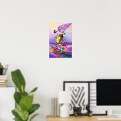 Affiche de fantaisie colorée imprimée (Bureau à domicile)