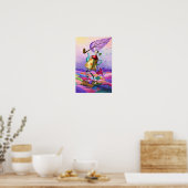 Affiche de fantaisie colorée imprimée (Cuisine)