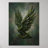 Affiche de fantasy Art de la forêt d'aigle de mous (Devant)