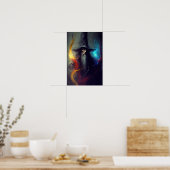 Affiche de fantasy Art du Magicien Sombre | Décora (Cuisine)
