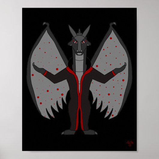 Affiche de fantasy Bloodmoon Dragonborn (Devant)