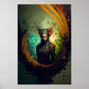 Affiche de fantasy de Ranger Elfe Art D&D 6