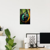 Affiche de fantasy de Ranger Elfe | Art D&D 7 (Bureau à domicile)