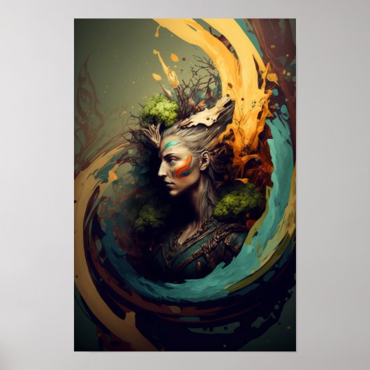 Affiche de Fantasy de Ranger Elfique | Art D&D 4 (Devant)