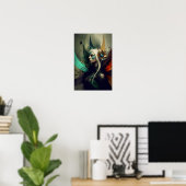 Affiche de fantasy de sorcière elfe | Art RPG 3 (Bureau à domicile)