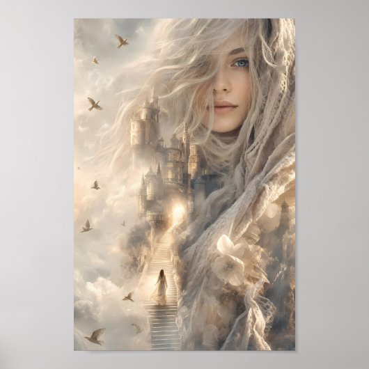 Affiche de fantasy du Château Éthéré de Lumière (Devant)