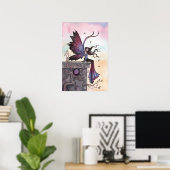 Affiche de fantasy gothique de rêve améthyste fée (Bureau à domicile)