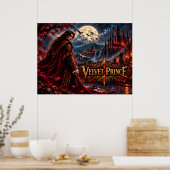 Affiche de fantasy gothique de vampire Prince Velv (Cuisine)