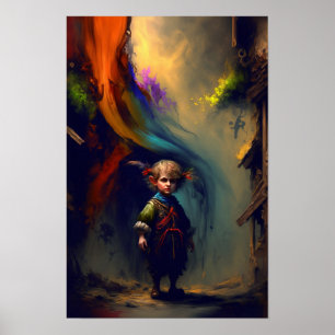 Affiche de Fantasy Halfling Rogue Art RPG 2