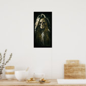 Affiche de fantôme squelette gothique (Cuisine)