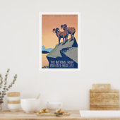 Affiche de faune des parcs nationaux (Cuisine)