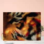 Affiche de faune en gros plan d'Œil de tigre doré (Mariage)