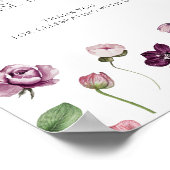 Affiche de faveurs botaniques à l'aquarelle, prene (Coin)