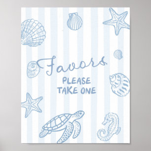 Affiche de faveurs Sea You Soon