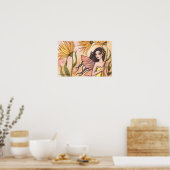 Affiche de fée de fleur sauvage jaune amérindienne (Cuisine)