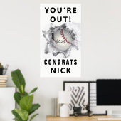 affiche de félicitations pour la remise des diplôm (Bureau à domicile)