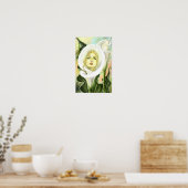 Affiche de femme au lys calla (Cuisine)
