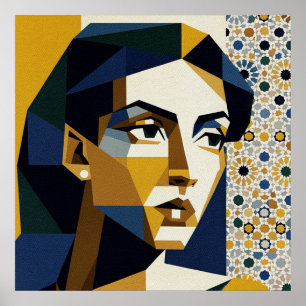 Affiche de femme au piano Art Déco Salon de musiqu