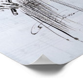 Affiche de femme jouant du violon (Coin)