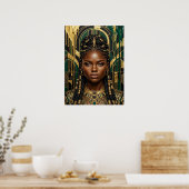 Affiche de femme noire Art Déco (Cuisine)