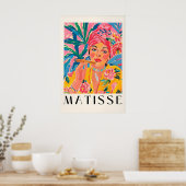 Affiche de femme qui fume, impression de Matisse, (Cuisine)