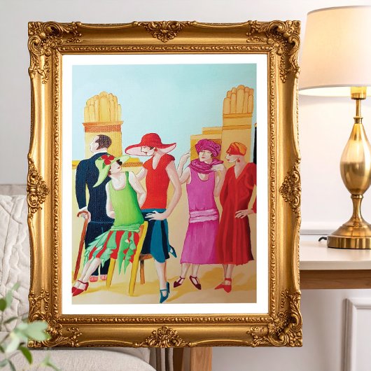 Affiche de femmes Art Déco