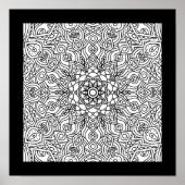 Affiche de fête amusante Mandala pour artisanat de (Devant)
