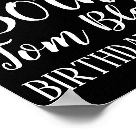 affiche de fête d'anniversaire 50e 40e 30e (Coin)