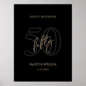 Affiche de fête d'anniversaire des 50 ans de Black (Devant)