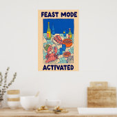 Affiche de fête de fruits de mer Mode Fête activée (Cuisine)