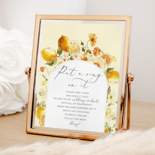 Affiche de fête de mariage à la mariée à motif flo