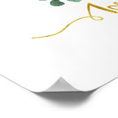 Affiche de fête de mariage Coffee Love is Brewing (Coin)