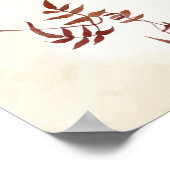 Affiche de Fête des mariées thématique d'automne (Coin)