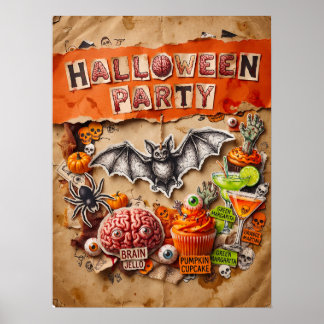 Affiche de fête d'Halloween