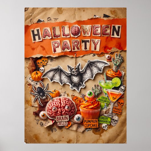 Affiche de fête d'Halloween (Devant)