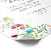 Affiche de fête prénuptiale aux fleurs sauvages av (Coin)