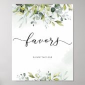 Affiche de feuillage eucalyptus Faveurs s'il vous (Devant)