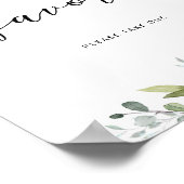 Affiche de feuillage eucalyptus Favors, prenez-en  (Coin)