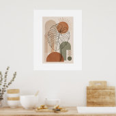 Affiche de feuille de Monstera botanique boho mode (Cuisine)