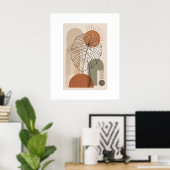 Affiche de feuille de Monstera botanique boho mode (Bureau à domicile)