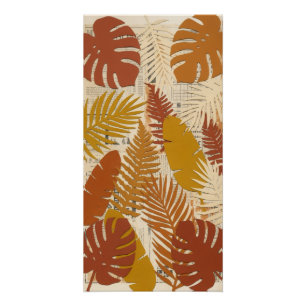 Affiche de feuilles tropicales rétro hautes pour d