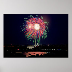 Affiche de feux d'artifice à DC
