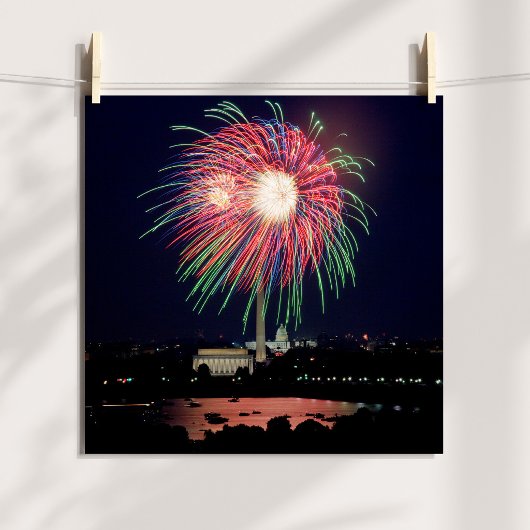 Affiche de feux d'artifice à DC