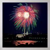 Affiche de feux d'artifice à DC (Devant)